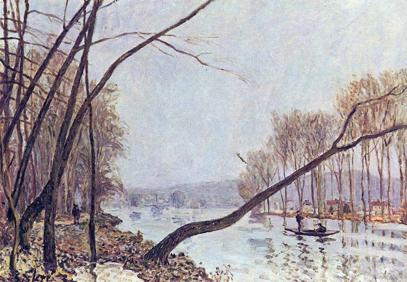 Alfred Sisley Ufer der Seine im Herbst